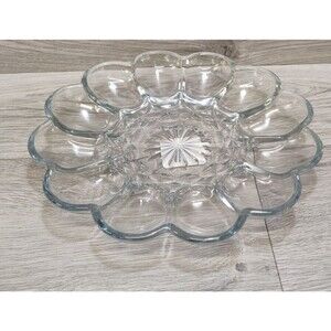 Anchor Hocking Round 10" Deviled Egg Plate Brand New Made In USA